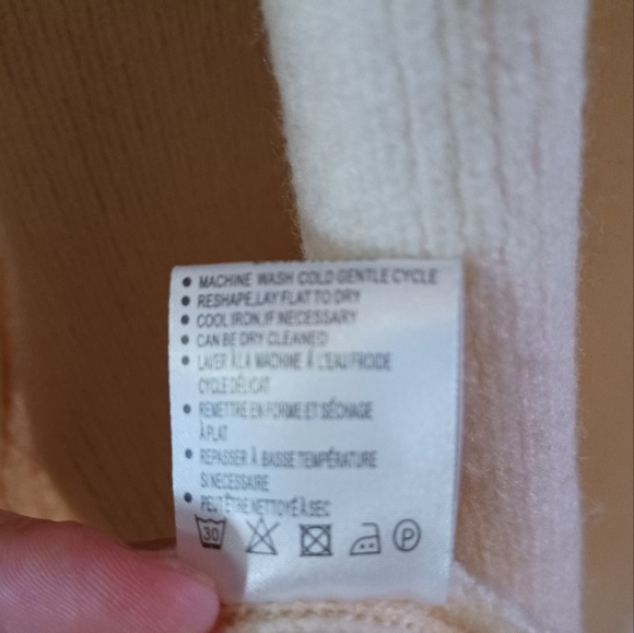 Women's XL Anthropologie La Fee Verte Navy Color Block Stripe Cardigan Sweater - Picture 16 of 16